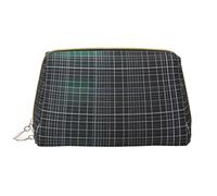 OCELIO Sac à cosmétiques portable en cuir multi-dimensionnel (grand), pochette en cuir avec fermeture éclair, trousse de toilette, sac de voyage, sac de rangement de voyage, blanc, taille unique,