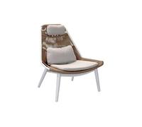 Fauteuil bas de jardin aluminium et résine synthétique - Como