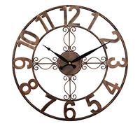 OCEST Horloge Murale d'extérieur de 45,7 cm - Étanche - Grands Chiffres géants - Face Ouverte - Grand Jardin extérieur