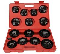 OCGIG Coffret Cloche pour Filtre à Huile Couvercle Clé de Filtre à Huile 15Pcs