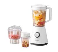 ochama Blender Multifonction 600W, 1,5L Mixeur Électrique Compact pour la Maison, 3 Vitesses, Smoothie, Glace Pilée, Hachoir à Viande, Moulin à Épices, Nourriture Bébé, Jus, Facile à Nettoyer