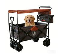 ochama Chariot de transport pliable avec auvent amovible et panier 150 L - 300 L / 150 kg