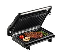ochama Gril de Contact Multifonction 800W, Grill Électrique, Grill Steak Appareil à Croque-Monsieur Grill Panini, Mini Appareil Petit-Déjeuner, Chauffe Double Face, Revêtement Antiadhésif de Qualité A