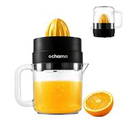 Ochama Presse-Agrumes Électrique, Presse-Orange Semi-Automatique, Extracteur de Jus 1,4L Grande Capacité 30W pour la Maison, Oranges Citrons Agrumes, Séparation de la Pulpe pour Jus Frais, sans Lame S