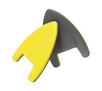 ochama x J.ZAO Planche flottante de natation pour enfants et adultes, en forme de A, jaune et grise