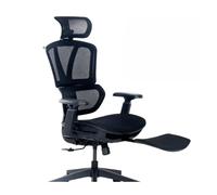ochama x J.ZAO Z9 Fauteuil de bureau ergonomique intelligent et durable - 3 réglages possibles - Support lombaire ajustable, dossier respirant et repose-pieds intégrés - Travail/Bureau/Jeux Vidéo