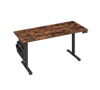 Ochama x SONGMICS Bureau électrique réglable en hauteur avec 4 hauteurs de mémoire marron rustique - 160 x 70 cm