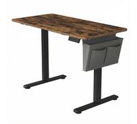 Ochama x SONGMICS Bureau électrique réglable en hauteur brun rustique avec 4 mémoires de hauteur - 120 x 60 cm