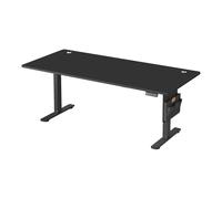 Ochama x SONGMICS Bureau électrique réglable en hauteur noir avec mémorisation des réglages, connectivité USB-C - 140 x 60 cm