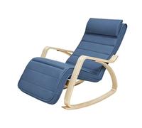 Ochama x SONGMICS Fauteuil à bascule réglable à 5 niveaux - Bleu