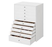 Ochama x SONGMICS HOME Boîte à bijoux à 10 niveaux - Blanc