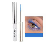 OCHILIMA Mascara 4D en fibre colorée - Charmant mascara longue durée - Cils denses et longs - Maquillage des yeux imperméable et résistant aux taches (bleu ciel)