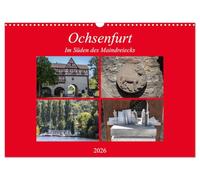 Ochsenfurt au sud du Maindreieck, Version française (Calendrier mural 2026 DIN A3 portrait), Calendrier CALVENDO mensuel