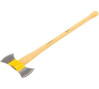 OCHSENKOPF Hache à double tranchant ILTIS®, Manche en bois de hickory, Tranchant poli de 135 mm, Longueur 900 mm, Droite, OX 16 H-1008