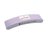 OCIBEL - 10 Limes à ongles Zèbre Banane 100/100 Premium pour Manucure, Faux Ongles et Nail Art