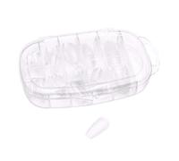 OCIBEL - 100 Capsules Full Tips Gel Medium Coffin Transparent (Boite)