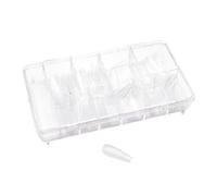 OCIBEL - 200 Capsules Full Tips Gel Longue Coffin Transparent (Boite)