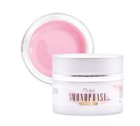 OCIBEL - Gel Construction Ongles UV, 3-en-1 50g Rose Translucide - Monophase Sans Acide. Renforcer Gainage, Rallonger Extension, Modeler. Auto-égalisant.