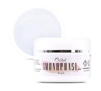 OCIBEL - Gel Construction Ongles UV, 3-en-1 50g Transparent Epais - Monophase Sans Acide. Renforcer Gainage, Rallonger Extension, Modeler. Auto-égalisant.