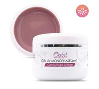OCIBEL - Gel Monophase UV (Base Construction Finition) 3 en 1 Camouflage Cover Sombre - 50 g