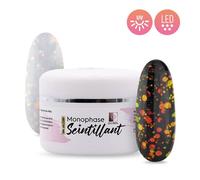 OCIBEL - Gel Monophase UV / LED 3 en 1 (Base Construction Finition) - 15 g - Scintillant N°1