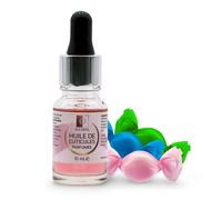 OCIBEL - Huile de cuticule parfumée avec pipette 'Bubble Gum' - 10 ml pour Manucure, Faux Ongles et Nail Art