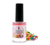 OCIBEL - Huile de cuticule parfumée Bubble Gum - 11 ml pour Manucure, Faux Ongles et Nail Art