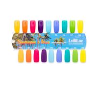 OCIBEL - Nuancier 9 Vernis Semi Permanent Lollilac Collection Bienvenue à Ibiza - Brillant et Mat