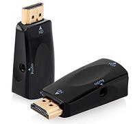 OcioDual 1080P HDTV vers VGA Audio Jack Video Convertisseur Adaptateur Cable PC TV