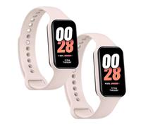 OcioDual 2 Pièces Bracelet de Remplacement compatible avec Xiaomi Smart Band 8 Active/Redmi Smart Band 2, Couleur Os, Bracelet de Remplacement en Silicone