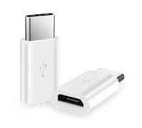 OCIODUAL Adaptateur de Micro USB 5 Pin Femelle a Type C Mâle Charge et Données pour Samsung S10-A40 Xiaomi Redmi Note 8-7 Blanc