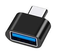 OcioDual Adaptateur OTG USB A 3.0 Femelle vers Type C Mâle Noir Convertisseur on The Go pour Laptops Téléphones Smartphones