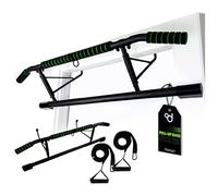 OcioDual Barre Traction Porte Sans Vis + Sangles de Suspension, Barre de Traction Porte, Pull Up Bar Door, Calisthenics Equipment, Boxing, Pliable, Fitness à Domicile