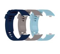 OcioDual Bracelet de Montre Intelligente, Lot de 3 Bracelets Compatibles avec Xiaomi Smart Band 8 Pro, Redmi Watch 4, Silicone, Bleu Foncé,Gris,Bleu Clair Pour Bracelets de montre
