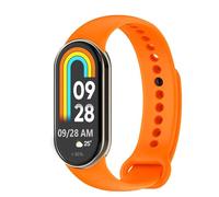 OcioDual Bracelet de Remplacement Compatible avec Xiaomi Mi Band 8, Couleur Noir, Bracelet de Remplacement en Silicone Caoutchouc Souple et Respirant pour le Sport
