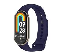 OcioDual Bracelet de Remplacement Compatible avec Xiaomi Mi Band 9 y Mi Band 8, Bleu Nuit, Bracelet de Remplacement En Silicone, Caoutchouc Souple Et Flexible pour le Sport