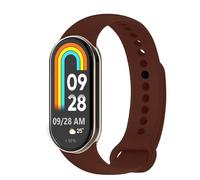 OcioDual Bracelet de Remplacement Compatible avec Xiaomi Mi Band 9 y Mi Band 8, Bourgogne, Bracelet de Remplacement En Silicone, Caoutchouc Souple Et Flexible pour le Sport