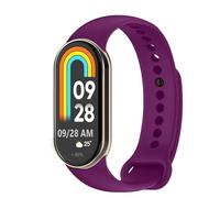 OcioDual Bracelet de Remplacement Compatible avec Xiaomi Mi Band 9 y Mi Band 8, Violet, Bracelet de Remplacement En Silicone, Caoutchouc Souple Et Flexible pour le Sport