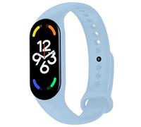 OcioDual Bracelet de Remplacement en Silicone, Bleu Officiel, Compatible avec Xiaomi Mi Band 7 6 5, Compatible avec Amazfit Band 5, Bracelet de Remplacement en Caoutchouc Souple et Flexible