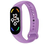 OcioDual Bracelet de Remplacement en Silicone, Lavande, Compatible avec Xiaomi Mi Band 7 6 5, Compatible avec Amazfit Band 5, Bracelet de Remplacement en Caoutchouc Souple et Flexible