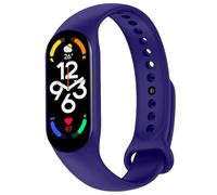 OcioDual Bracelet de Remplacement Silicone Compatible avec Xiaomi Mi Band 6 5 Amazfit Band 5 Bleu Foncé Sangle Bande Anti-Perdu Rechange