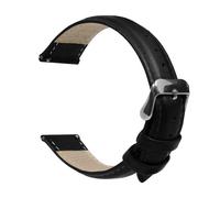 OcioDual Bracelet Montre Cuir Noir, Bracelet Montre 22mm Cuir, Fil Noir, Dégagement Rapide, Bracelets de Montres pour Hommes, Bracelets de Remplacement pour Montres Connectée