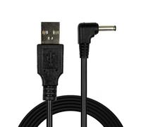 OcioDual Câble Alimentation 5V, Câble D'alimentation, Cable Chargeur 5V, USB a DC 3,5mm, Chargeur 5V 2A, USB pour Tablette, Routeurs, LED, CCTV, DVR, DC, Prise Ronde, Coude, Noir