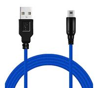 OcioDual Cable Chargeur 3ds, Cable 2DS XL, Câble de Chargement 2DS 1,5m, Chargeur 3DS XL, Compatible avec Console DSi et autres modèles, Alimentacion 2DS, Bleu, Tressé