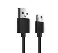 OcioDual Cable de Charge 18cm USB Type A 2.0 vers Micro B Male Double Noir por Telephones Mobiles Smartphones Tablets Chargeur