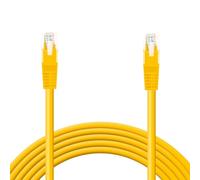 OcioDual Câble Ethernet Cat.6 de 3m Câble Réseau UTP AWG24 Jaune 1 Gbps 250 MHz avec Connecteur RJ45, Compatible avec PC PS5 PS4 XBOX X/S TV BOX ROUTER NAS Server Cat.5 et Cat.5e