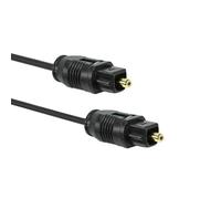 OcioDual Cable Fibre Optique Connecteurs Toslink 3m M/M Audio Digital HiFi SPDIF Noir pour HDTV Cordon Numerique Son Stereo