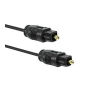 OcioDual Cable Fibre Optique Connecteurs Toslink 5m M/M Audio Digital HiFi SPDIF Noir pour HDTV Cordon Numerique Son Stereo