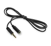 OcioDual Cable Rallonge Jack 3.5mm TRRS 4 Poles OMTP 3m Noir Male Femelle Audio Stéréo Support Microphone Mic de Casque pour MP3