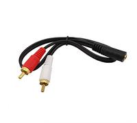 OcioDual Câble RCA Audio Stéréo Cordon Prise Mini Jack 3.5mm Femelle au 2 RCA Mâle Splitter Y Adaptateur HiFi pour Amplificateur
